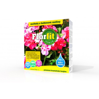 Hnojivo Florfit Muškát a balkónové rostliny 500g