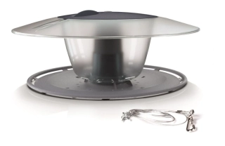 Krmítko pro ptáky BIRDYFEED ROUND 29,4 cm - šedý kámen